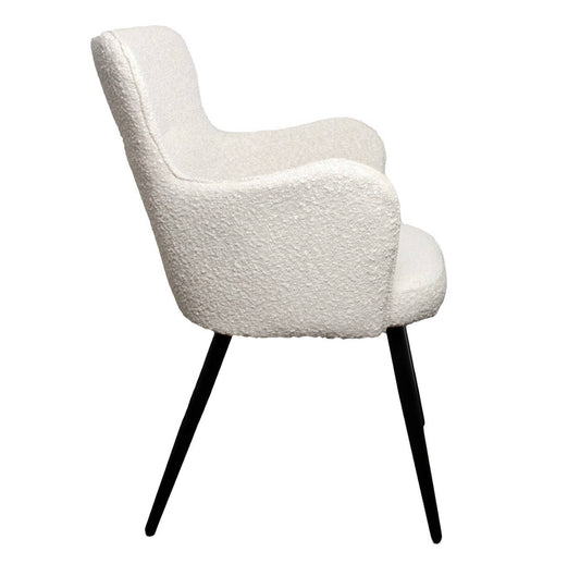 LOT DE 2 CHAISES « WING » LAINE BOUCLÉE
