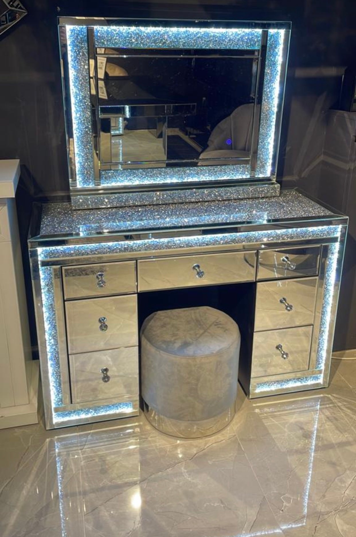 COIFFEUSE & MIROIR "AMOR"