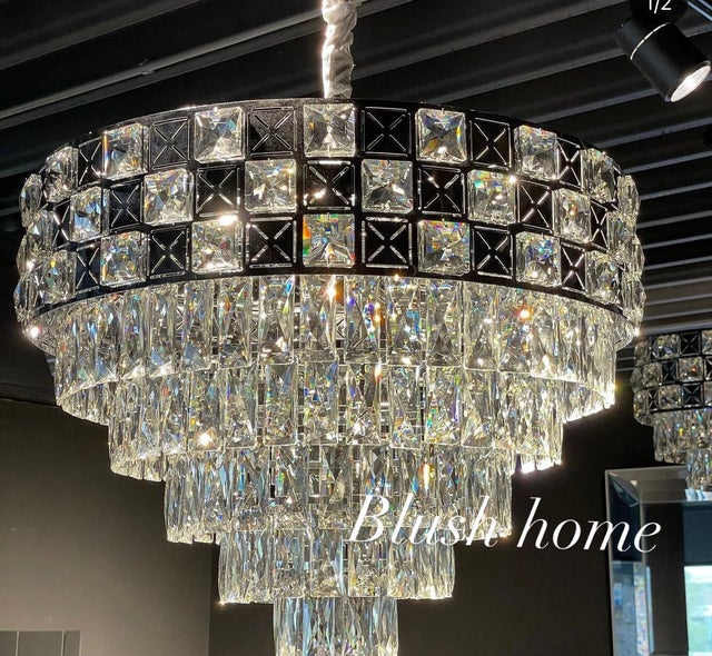 LUSTRE "IMPÉRIAL" ARGENTÉ