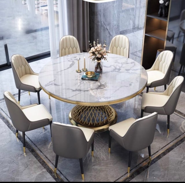 TABLE À MANGER "DELUXE" MARBRE
