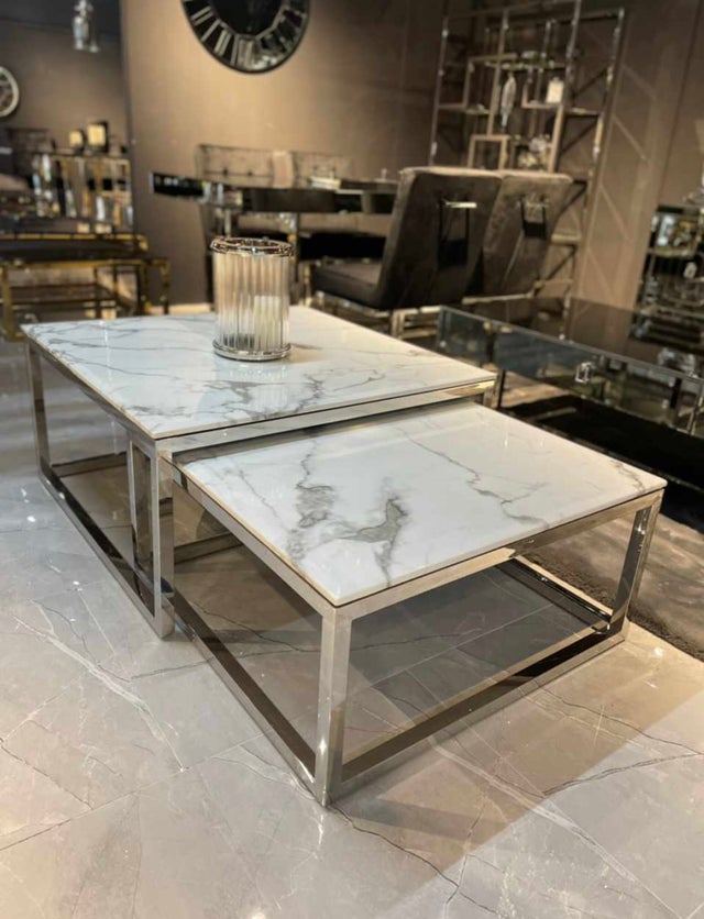TABLE BASSE "SASSY" MARBRE