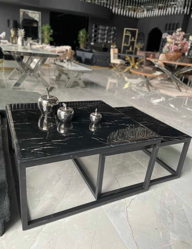 TABLE BASSE "SASSY" MARBRE