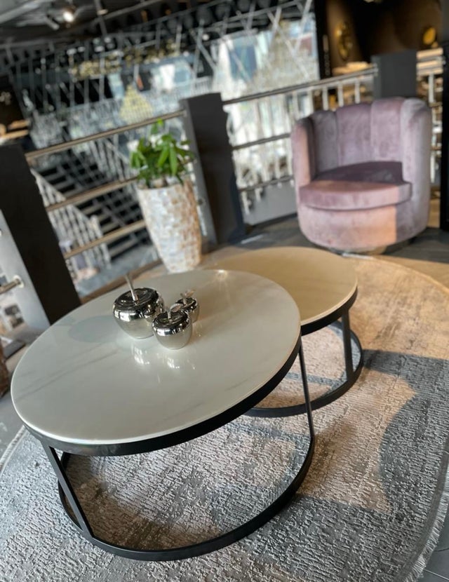 TABLE BASSE "DOBLO" MARBRE