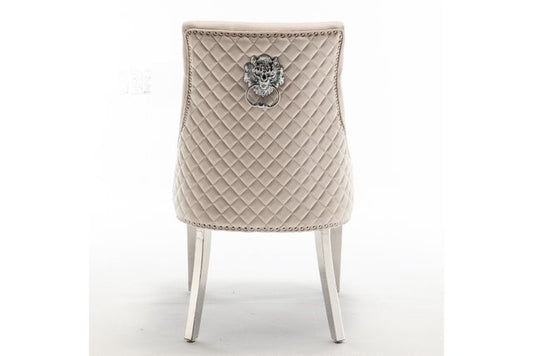 LOT DE 2 CHAISES "LION"
